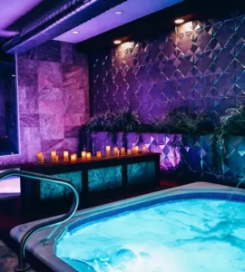 The Hilltop Spa After Dark